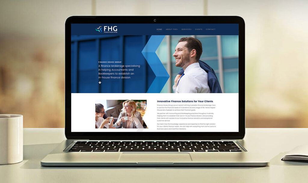 finance website design