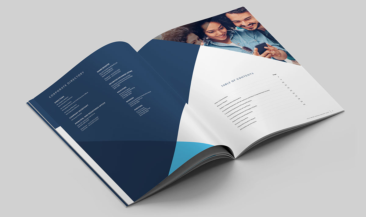 annual report internal page design